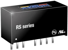 RS-0509D/H2, Isolated DC/DC Converters - Through Hole 2W DC/DC 2kV REG 2:1 4.5-9Vin +/-9Vout