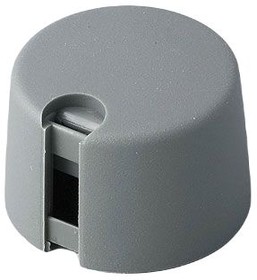 24mm Grey Potentiometer Knob for 6mm Shaft Round Shaft, A1024068