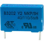 B32022A3153M, Safety Capacitors 0.015uF 300volts 20% Y2
