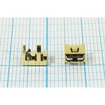 Гнездо mini USB, Тип B, угловое, 8 контактов, SMD на плату ...