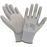 Перчатки, серый нейлон/серый PU покрытие ладони и пальцев 2101GR- 7