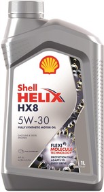 550040462, SHELL 5W30 (1L) Helix HX8 Synthetic_масло моторное!\ACEA A3/B3/B4, API SL/CF, VW 502.00/505.00