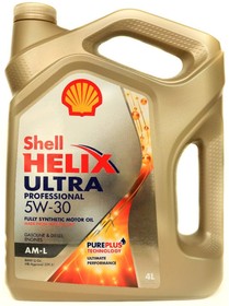 550046353, Масло моторное SHELL Helix Ultra Professional AM-L 5W-30 4л.
