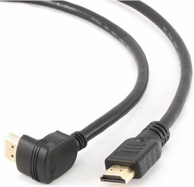 CC-HDMI490-10, Кабель; HDMI 2.0; вилка HDMI,вилка HDMI 90°; 3м; черный; 30AWG