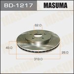 BD1217, Masuma^BD1217 BD1217 | Диск торм.LEXUS RX300,350,400 02/03=