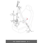 80A857705NV04, Трёхточечный ремень безопасности левый