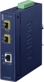 Фото 1/3 IGT-1205AT, Media Converter, Ethernet - Fibre Multi-Mode, Fibre Ports 2SFP