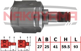 NJ7133NY, ШРУСвнутрйкктHYUN DAISANTAFEBB0006