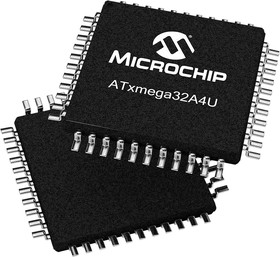 Фото 1/3 ATXMEGA32A4U-AU, 8bit AVR Microcontroller, AVR XMEGA, 32MHz, 32 + 4 kB Flash, 44-Pin TQFP