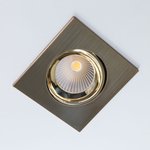 Встраиваемый светильник Альфа, бронза+золото LED 7Wх3500K CLD001KNW6