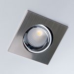 Встраиваемый светильник Альфа, матовый хром+хром LED 7Wх3500K CLD001KNW5