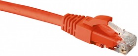 Фото 1/2 21D-U5-01RD, Коммутационный шнур категории 5e U/UTP, LSZH, 1 м, красный