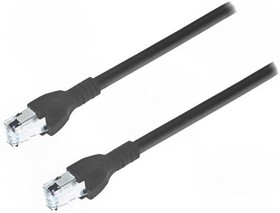 Фото 1/2 CA00652.00C03, Patch cord; S/FTP; 6a; stranded; Cu; PUR; black; 3m; 26AWG; Cores: 8