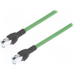 CA00730.00C03, Patch cord; SF/UTP; 5e; stranded; Cu; FRNC; green; 3m; 22AWG; Cores: 4