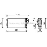CNA6279, Радиатор печки