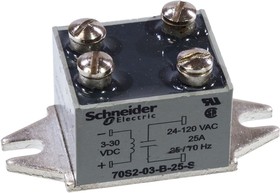 70S2-03-B-25-S, SSR, PANEL MOUNT, 140VAC, 30VDC, 25A