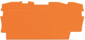 Фото 1/4 2002-1392, Торцевая пластина, 0,8 мм, оранжевая