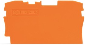 Фото 1/4 2004-1292, Торцевая пластина, 1 мм, оранжевая