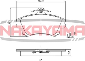 HP8583NY, Колодкитормозные дисковыекомплект