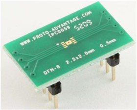 IPC0059, Sockets & Adapters DFN-8 to DIP-12 SMT Adapter