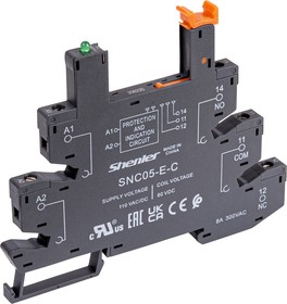 SNC05-E-C, RNC 110VAC/VDC relay block with LED