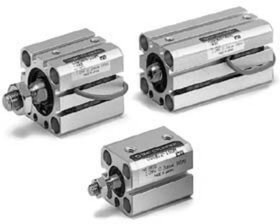 CQSB16-10D, Pneumatic Compact Cylinder - 16mm Bore, 10mm Stroke, CQS Series, Double Acting
