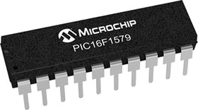 PIC16F1579-I/P, 8 Bit MCU, Flash, PIC16 Family PIC16F15xx Series Microcontrollers, 32 МГц, 14 КБ, 1 КБ