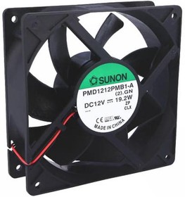 thumbnail image 2 of PMD1212PMB1-A(2).GN 120mm DC 12V Cooling Fan – 120x120x38mm, 19.2W, 2-Wire 2 of 11