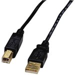 17-201091, USB Cables / IEEE 1394 Cables USB Patch Cord 3M Typ A Std-Typ B Std