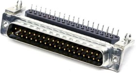 241A25430X, D-Sub Standard Connectors LC-FLTR SLDR PIN ANG 9.4mmPREC MCHD CNT