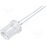 OSW5DK83C1A, LED; 8mm; white cold; 220?330mcd; 120°; Front: recessed; 2.9?3.6V