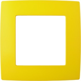 Фото 1/2 12-5001-21 ЭРА Рамка на 1 пост, Эра12, жёлтый Б0019386