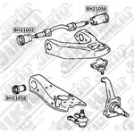 BH21002, Сайлентблок | перед |