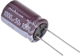 Фото 1/2 UPS1H102MHD, Aluminum Electrolytic Capacitors - Radial Leaded 50volts 1000uF 16x25 20% 7.5LS