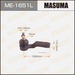 ME-1651L, Наконечник рулевой Mazda 3 (BK, BL) 03-11, 5 (CR, CW) 05- MASUMA левый