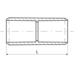 Соединительная муфта PVC 0220 (KB) 10 штук 0220_KB