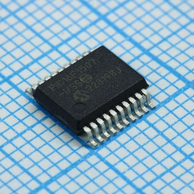 Фото 1/4 PIC16F1507T-I/SS, Микроконтроллер 8-бит PIC RISC 3.5кБ Флэш-память питание 3.3В/5В автомобильного применения 20-Pin SSOP лента на катушке