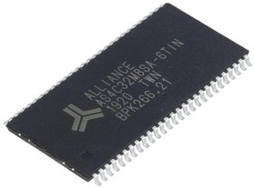 Фото 1/2 AS4C32M8SA-6TIN, DRAM SDRAM, 256M, 32M X8, 3.3V, 54 PIN TSOP II, 166MHZ, INDUSTRIAL TEMP - Tray