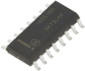 MC14551BDG, Multiplexer Switch ICs 3-18V Quad 2 CHNL Mux/Demux -55 to 125
