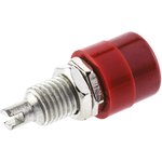 930176101, Red Female Banana Socket, 4 mm Connector, Solder Termination, 32A ...