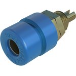 930166702, Blue Female Banana Socket, 4 mm Connector, Solder Termination, 32A ...