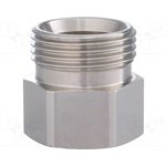 2 254 1244 01, Thread adapter, Mat-L: nickel-plated brass, 28mm