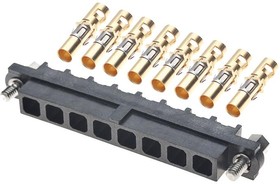 M80-4000000F1- 08-325-00-000, Power to the Board 2 ROW FEMALE CRIMP 8 X 12 AWG GOLD