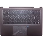 Клавиатура (топ-панель) для ноутбука Lenovo Yoga 710-14ISK чёрная с темно-серым ...