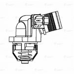 Термостат для а/м PSA 207 (06-)/C3 (02-) 1.4i [TU3A] (103°С) (с корпусом) LUZAR ...