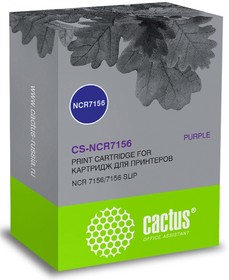Фото 1/2 Картридж матричный Cactus CS-NCR7156 фиолетовый для NCR 7156/7156 SLIP