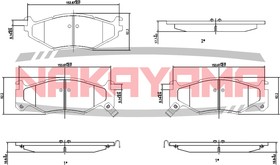 HP8298NY, Колодки тормозные дисковые передние CHRYSLER VOYAG