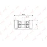 PB7033, Ролик обводной TOYOTA Land Cruiser Prado(120/150) 4.0 03