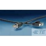 2178127-4, Cable Assembly Patch Cord 25m 26AWG Modular Plug to Modular Plug 10 ...
