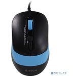 Мышь A4Tech Fstyler FM10 черный/синий оптическая (1600dpi) USB (4but)
